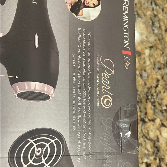 Remington Pearl Ceramic Hair Dryer - Black and Pink - Picture 6 of 6